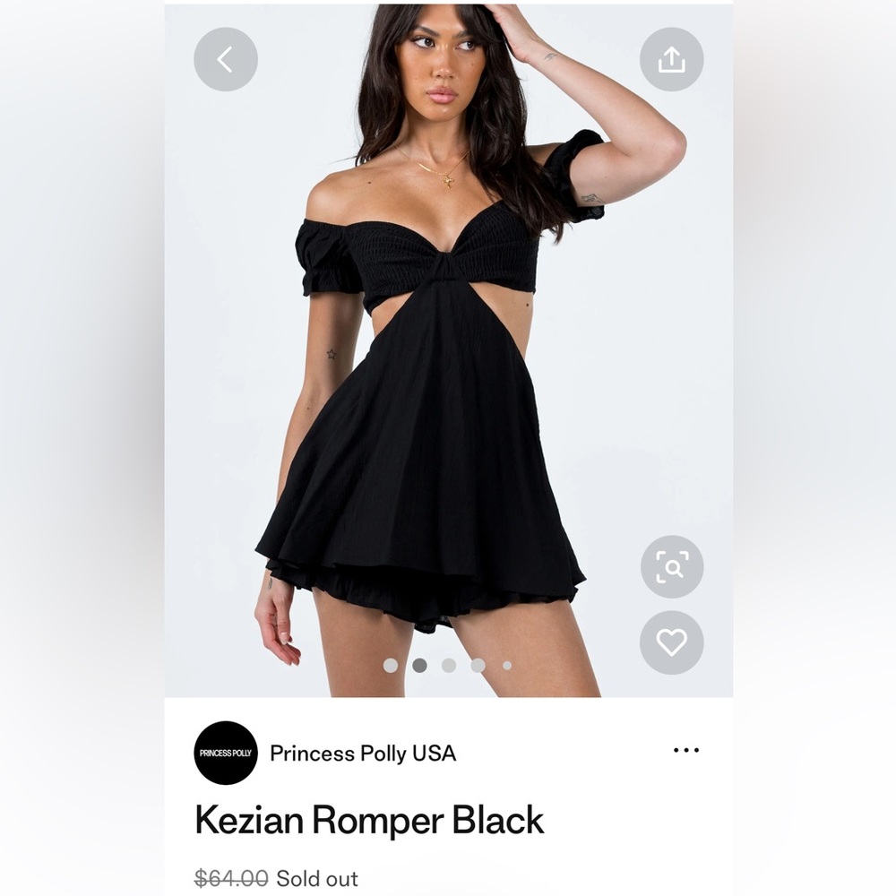 Princess polly SOLD OUT kezian romper dress